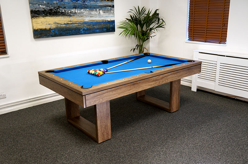 Signature Burton Pool Dining Table Table Tennis Top in Grey Oak